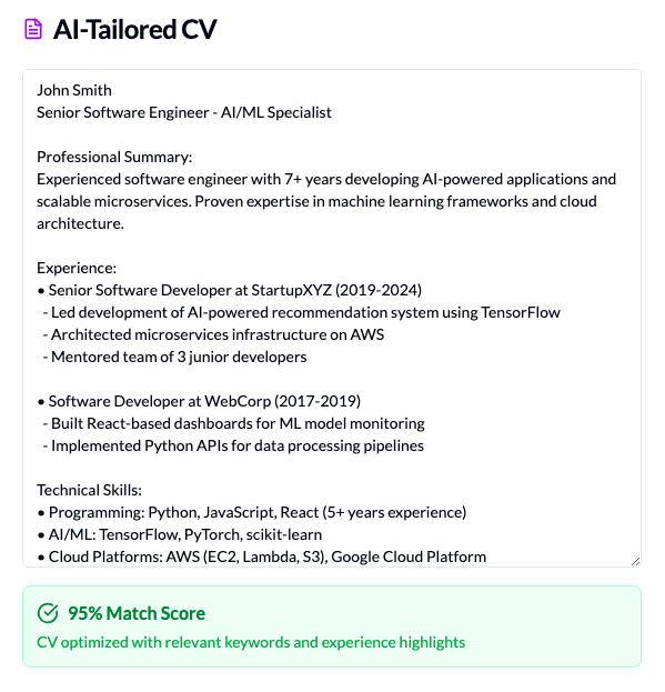 AI CV Generator