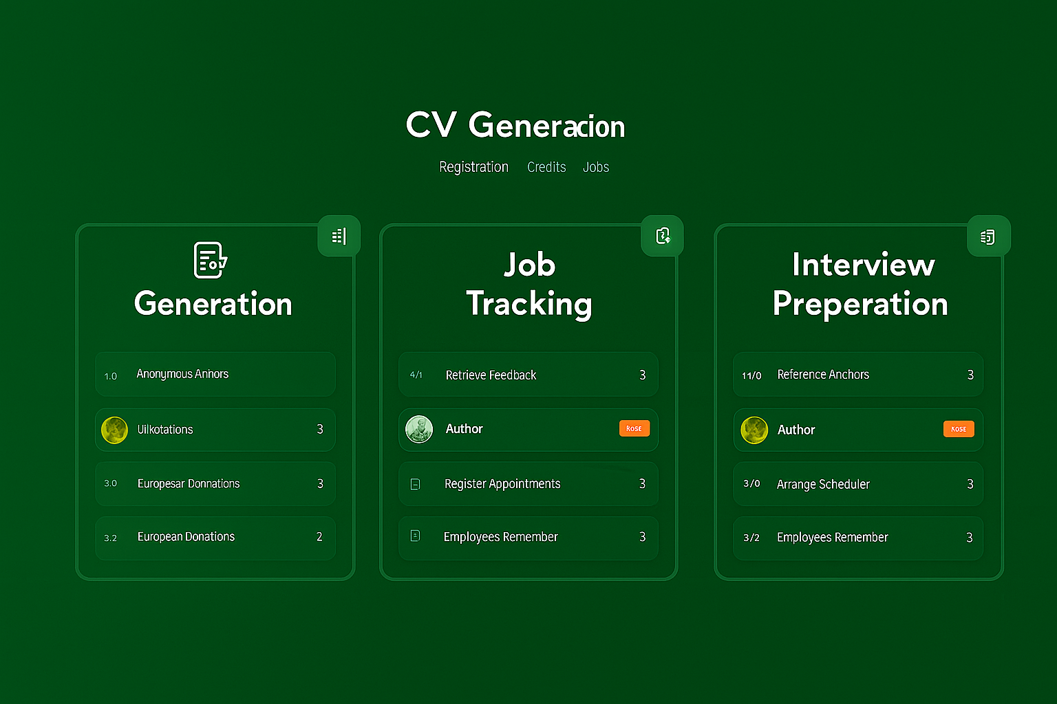 Enlistar Job Application Platform Interface
